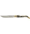 Juego 3 Uds. - Cuchillo Navaja Mango Metacrilato Asta de Toro 10,5 cm