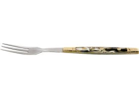Juego 3 Uds. - Tenedor Tres Púas Mango Metacrilato Asta de Toro 9 cm
