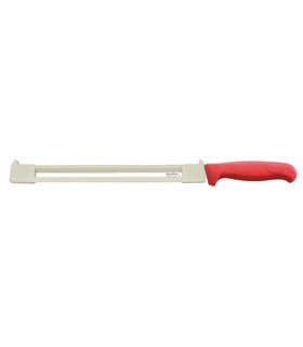 Jamonero Con Anticorte 30 Cm - Mango Rojo, Display