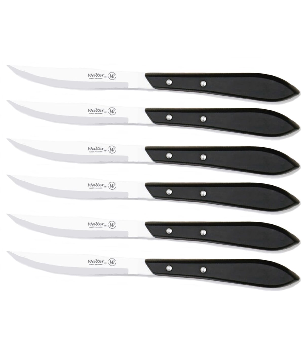 Juego 6 Uds. - Cuchillo STILETTO 10,5 cm - Mango Phenolkraft